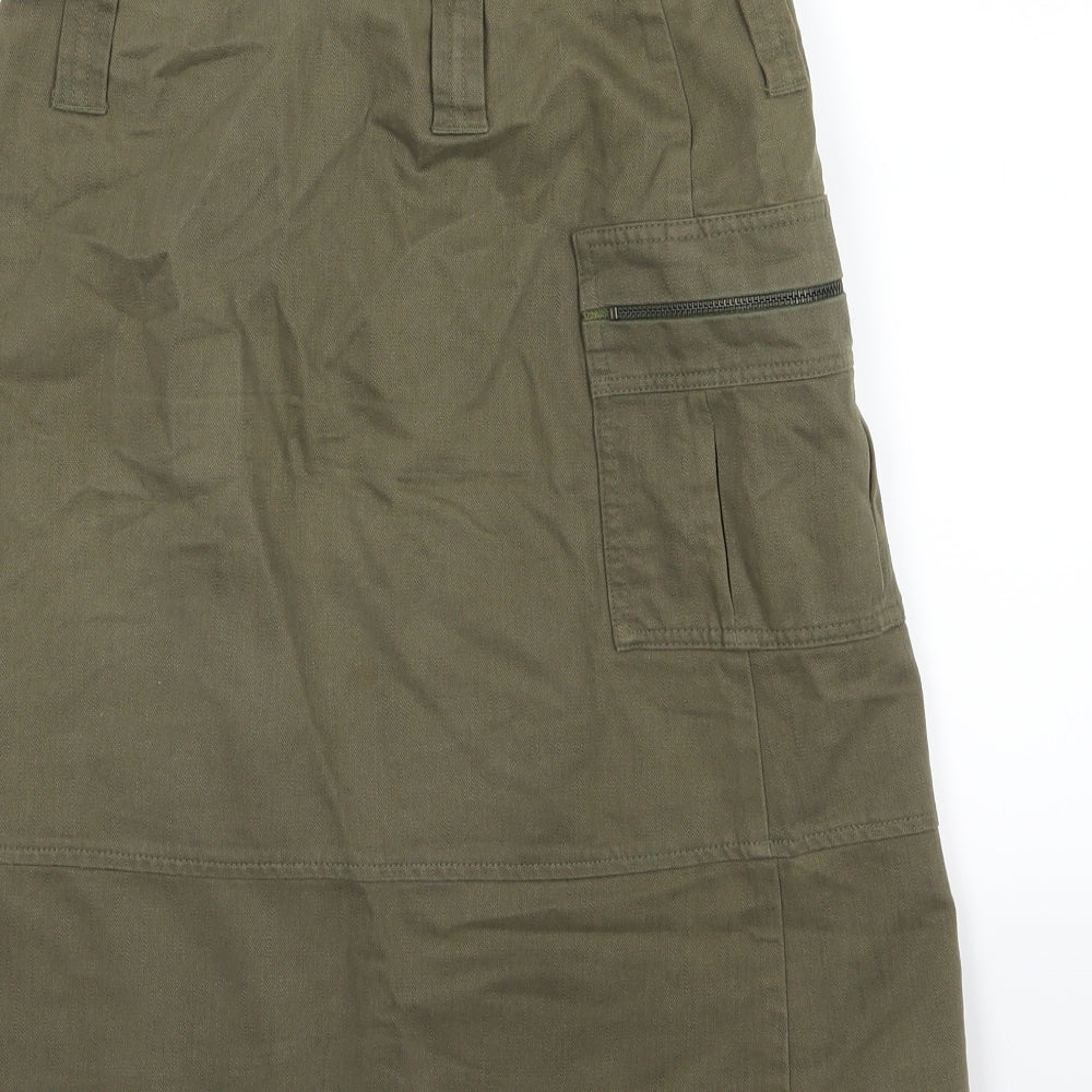 Chattawak Womens Green  Denim Straight & Pencil Skirt Size 6