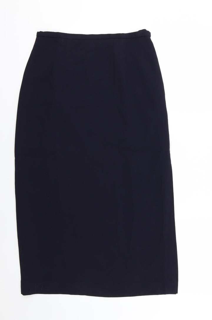 Talbots Womens Blue  Chiffon Straight & Pencil Skirt Size 8