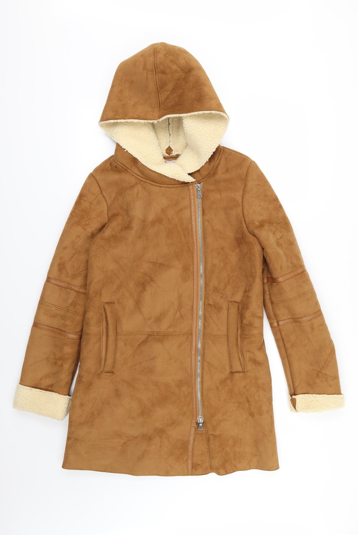 Bershka Womens Brown  Velour Jacket  Size M