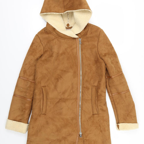 Bershka Womens Brown  Velour Jacket  Size M