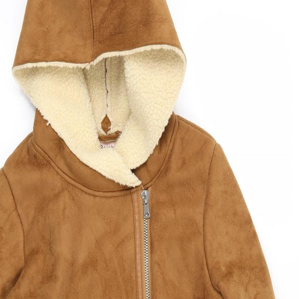 Bershka Womens Brown  Velour Jacket  Size M
