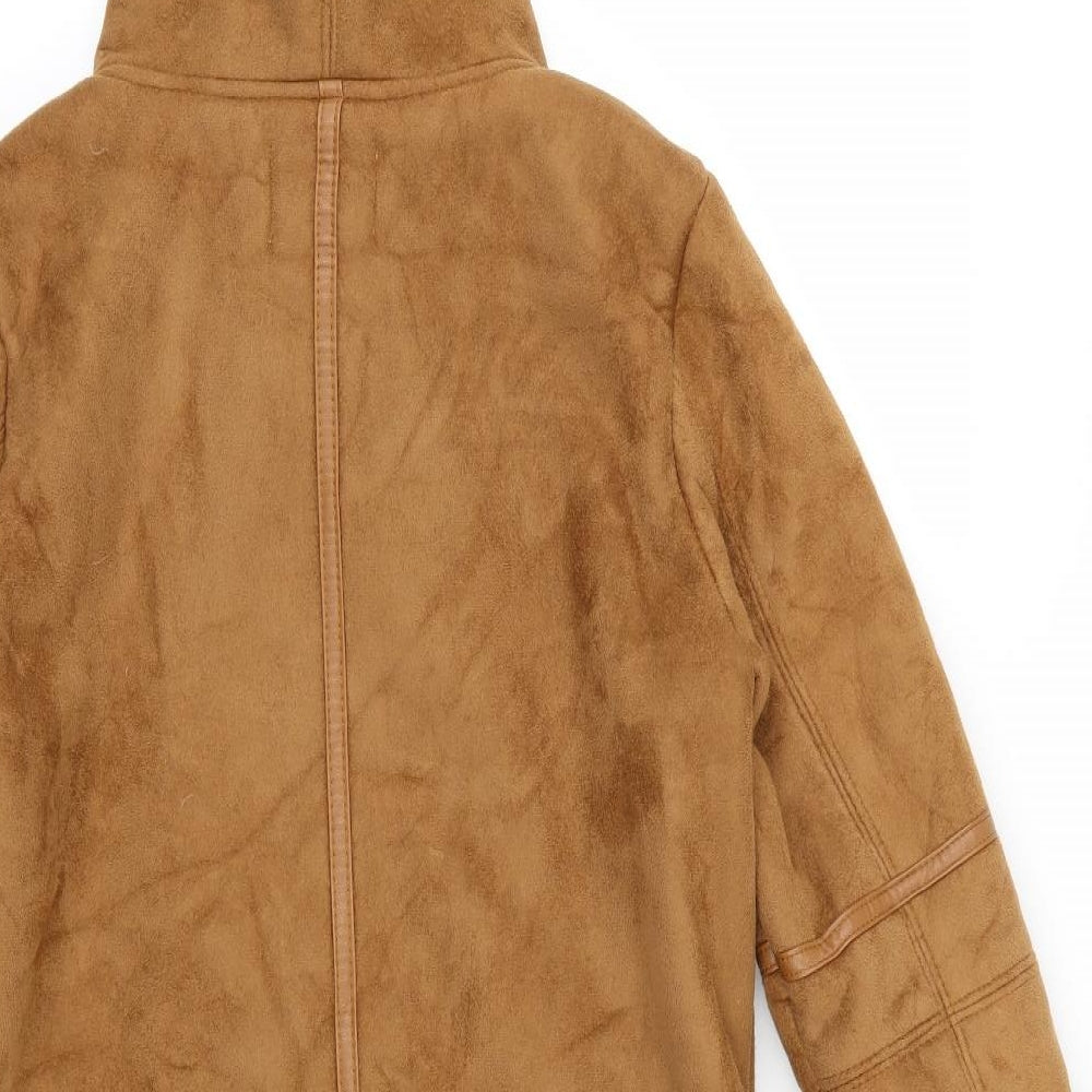 Bershka Womens Brown  Velour Jacket  Size M