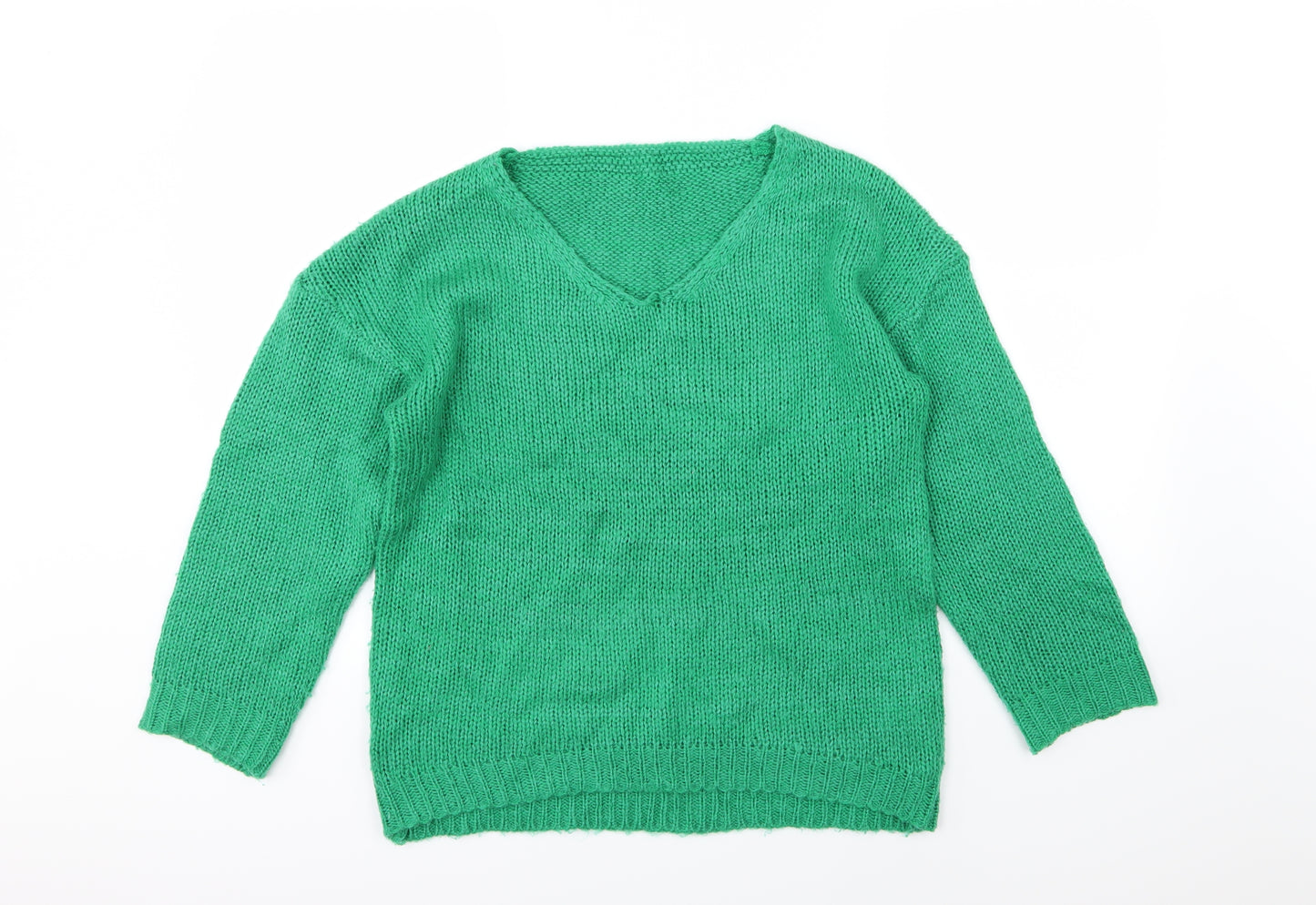 Preworn Womens Green  Knit Pullover Jumper Size S