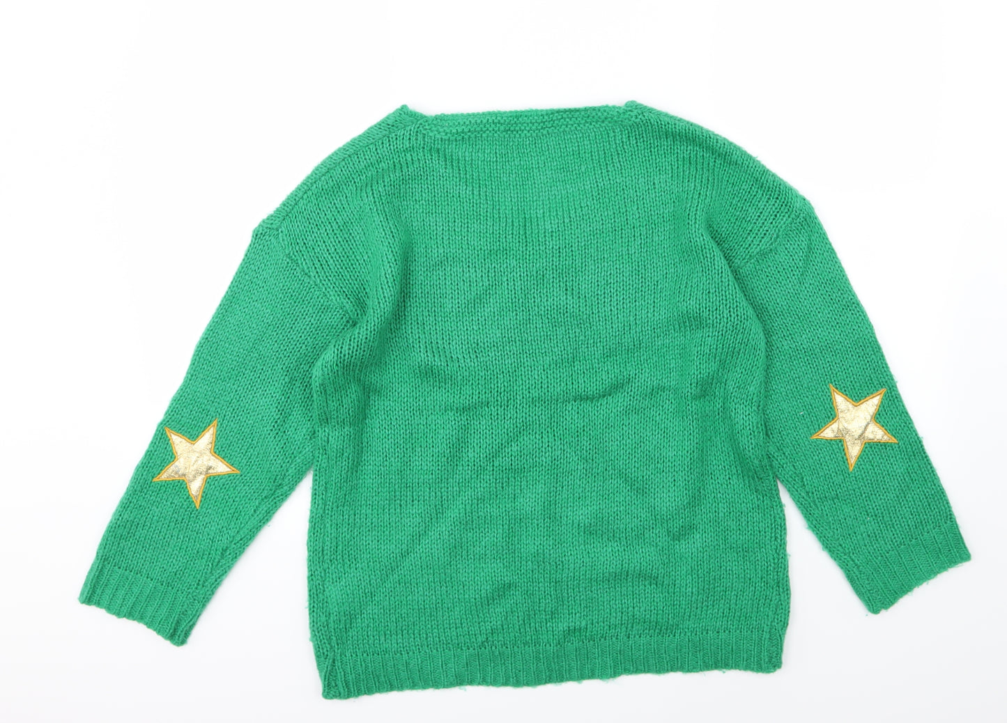 Preworn Womens Green  Knit Pullover Jumper Size S