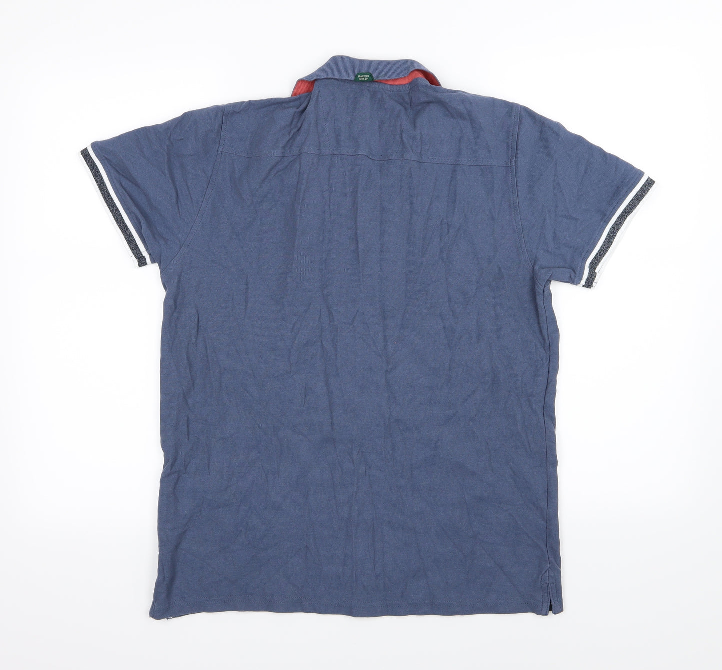 Racing Green Mens Blue    Polo Size M