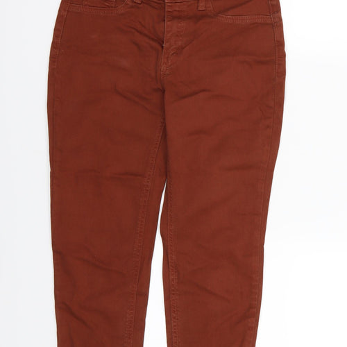 New Look Womens Brown  Denim Skinny Jeans Size 6 L22 in