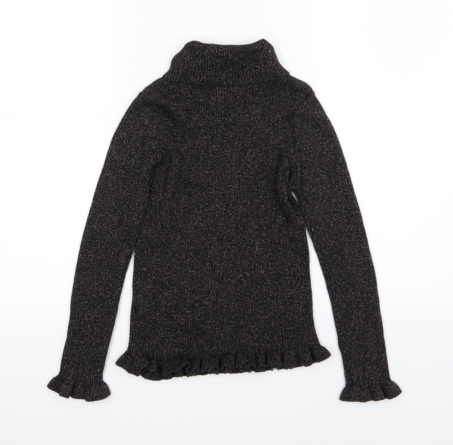 Marks and Spencer Girls Black  Knit Pullover Jumper Size 10-11 Years