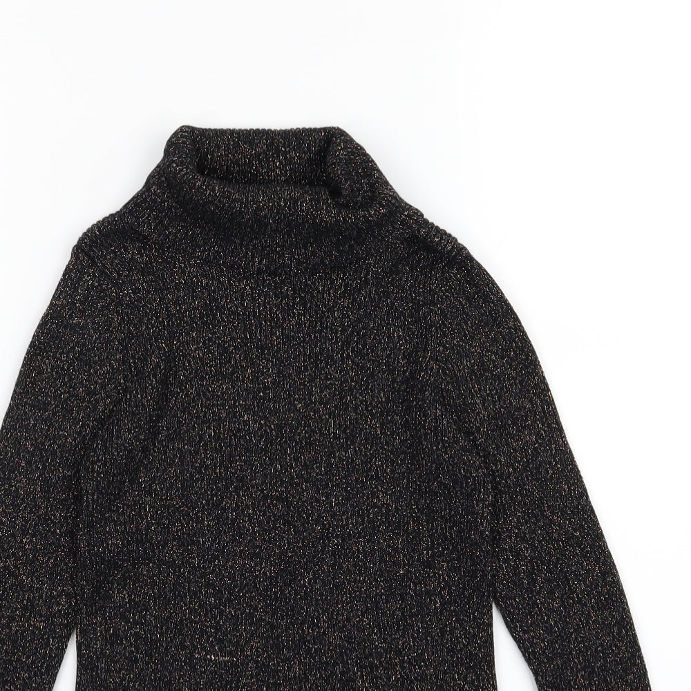 Marks and Spencer Girls Black  Knit Pullover Jumper Size 10-11 Years