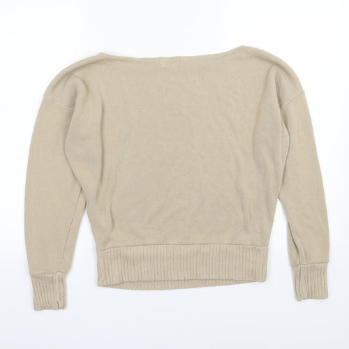 PRETTYLITTLETHING Womens Beige  Knit Pullover Jumper Size S