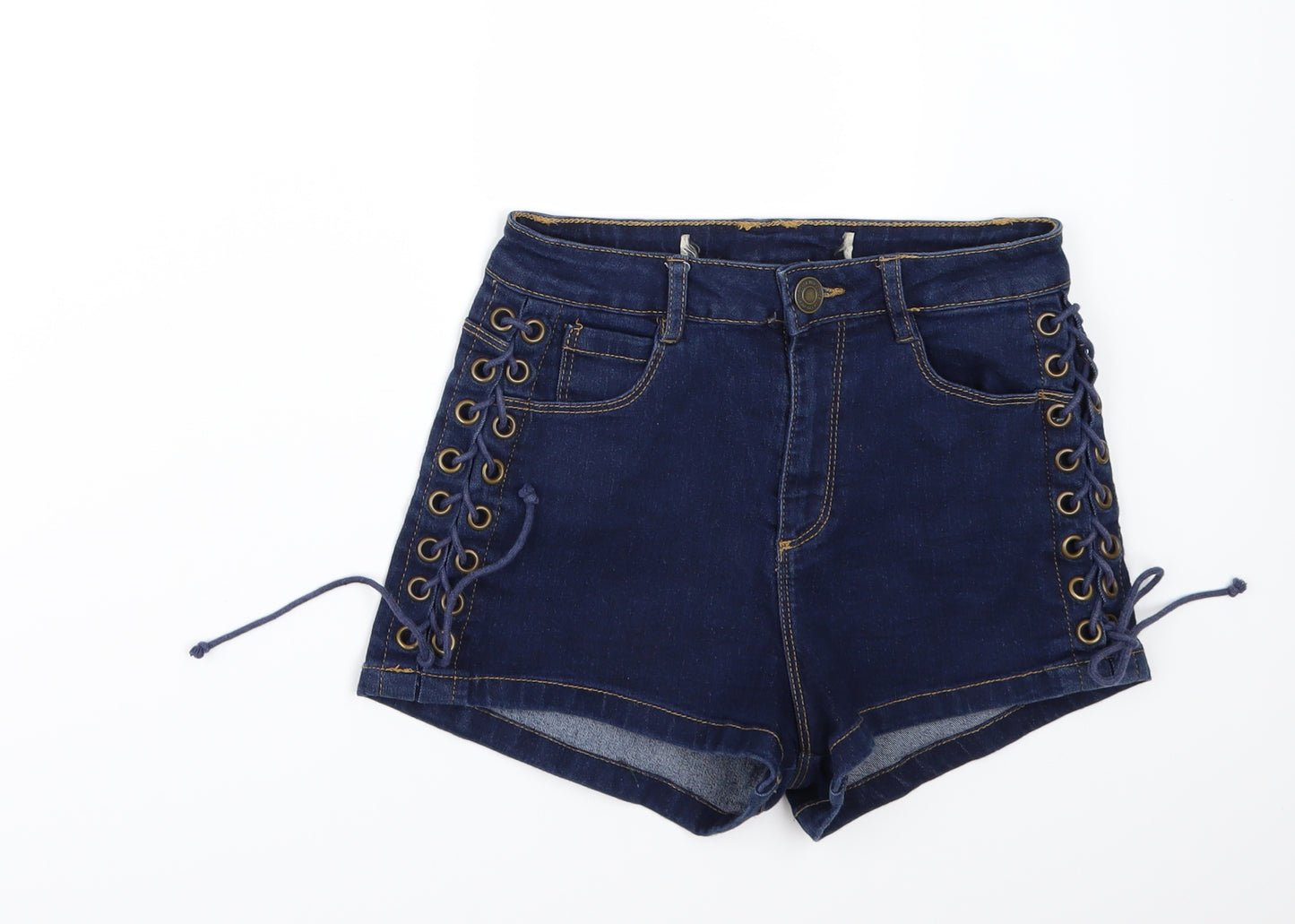 Preworn Womens Blue   Hot Pants Shorts Size 28