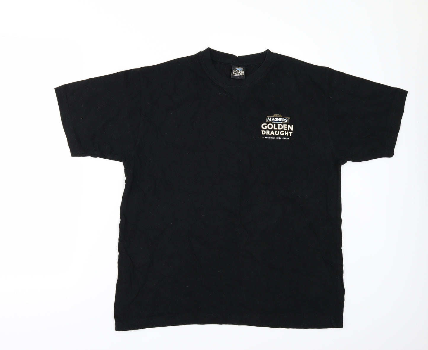 MAGNERS Mens Black    T-Shirt Size L  - MAGNERS CIDER