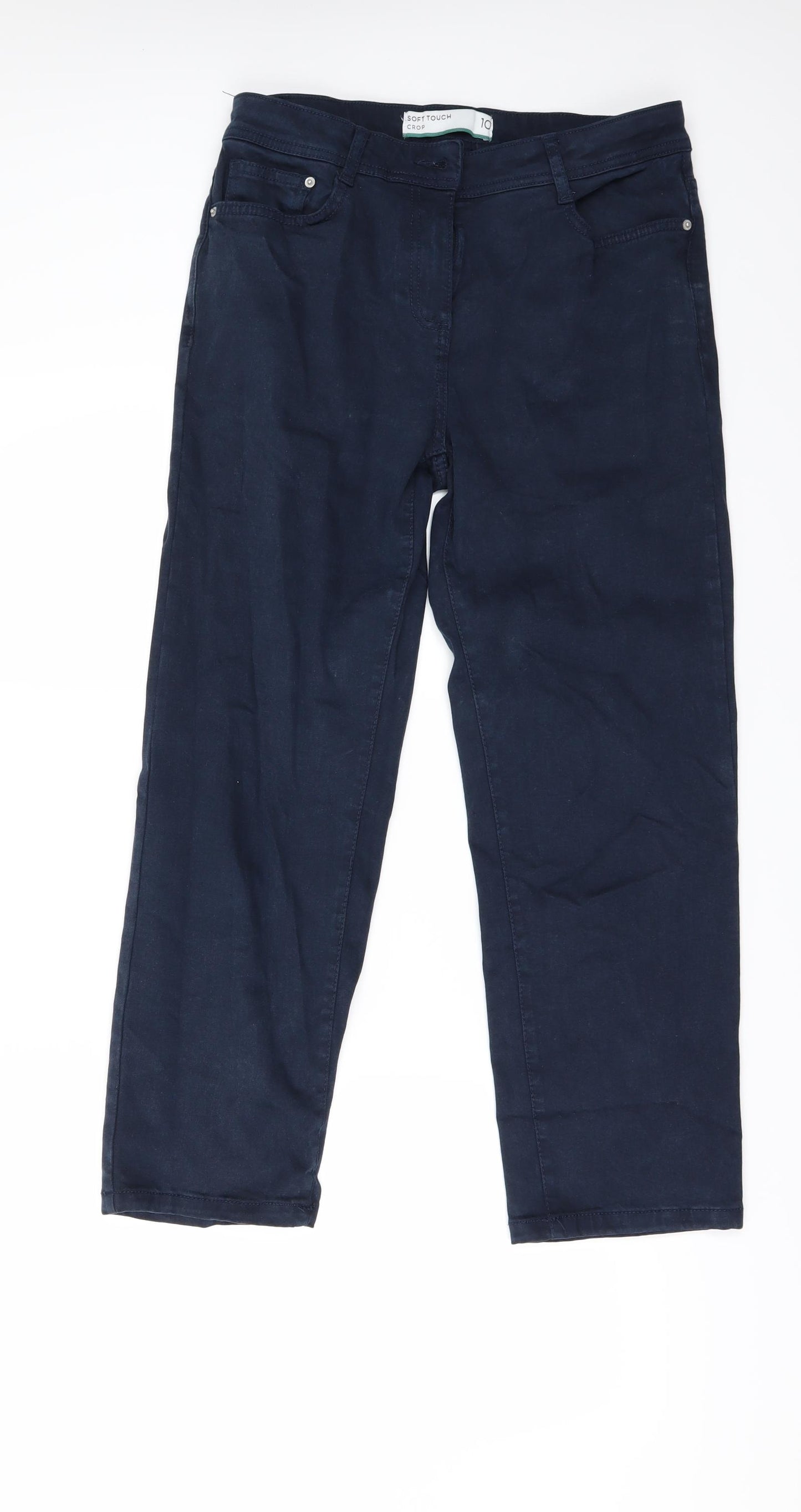 NEXT Womens Blue  Denim Cropped Jeans Size 10 L24 in - Soft Touch
