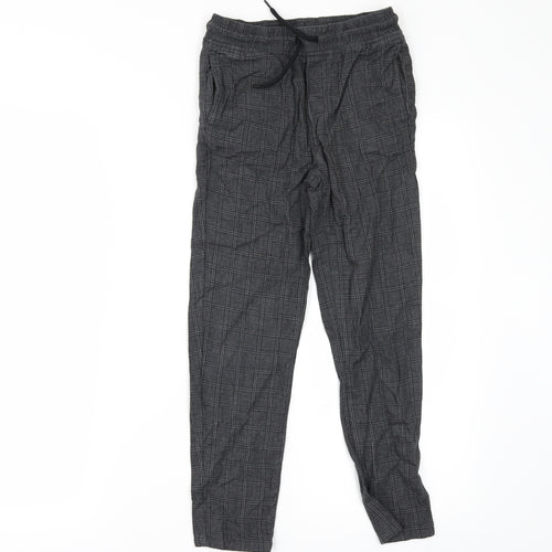 TU Boys Grey Check  Jogger Trousers Size 8 Years