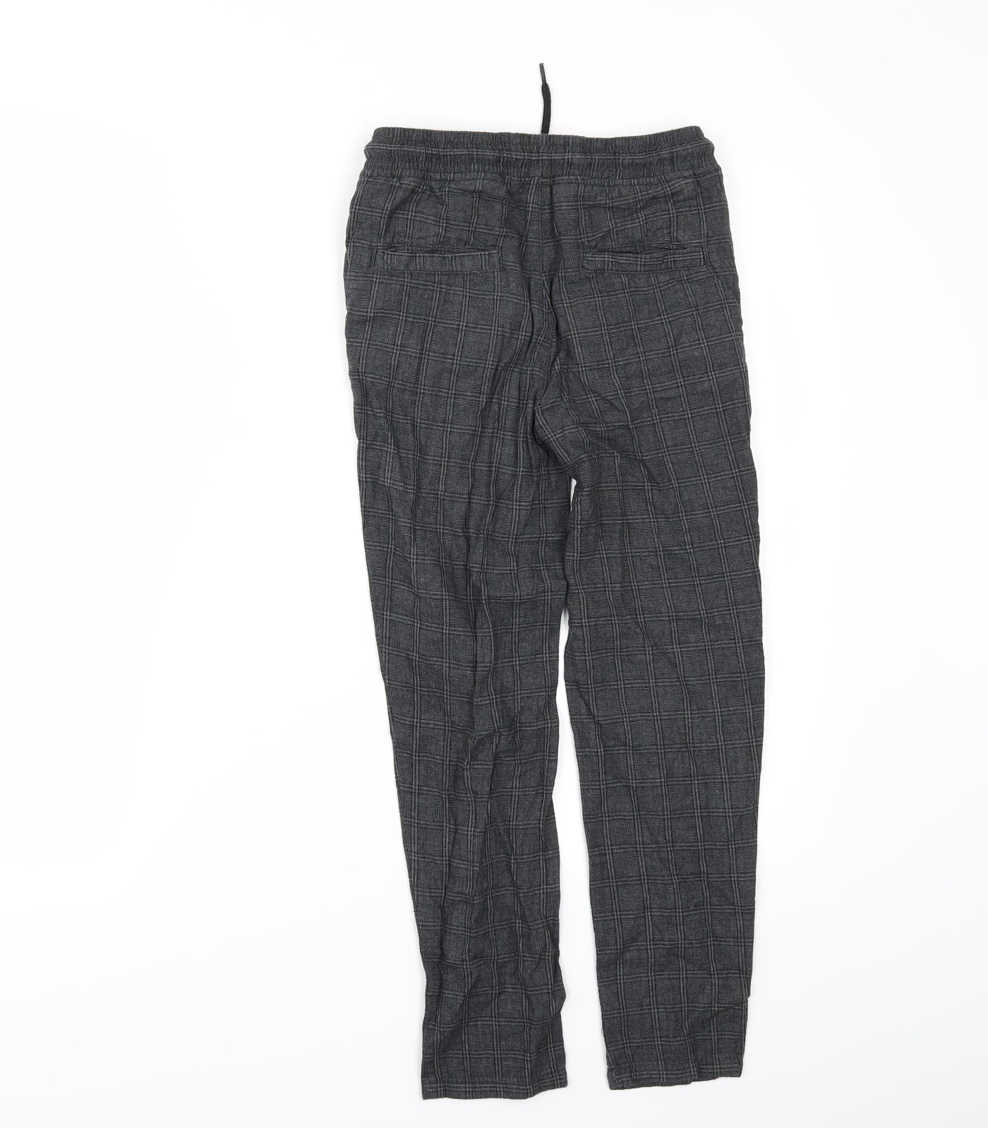TU Boys Grey Check  Jogger Trousers Size 8 Years