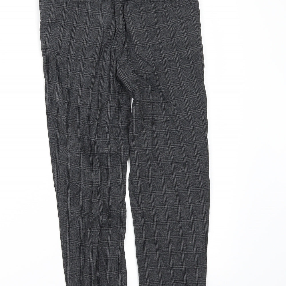 TU Boys Grey Check  Jogger Trousers Size 8 Years