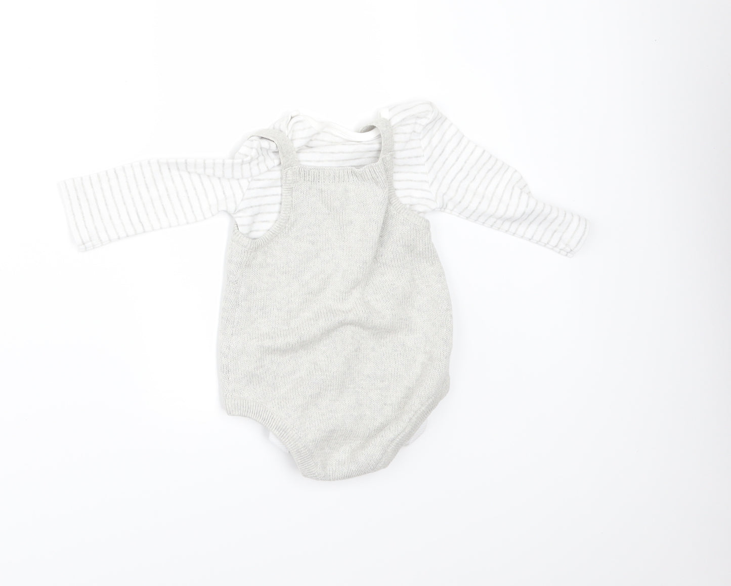 George Boys Beige Spotted  Romper One-Piece Size 3-6 Months