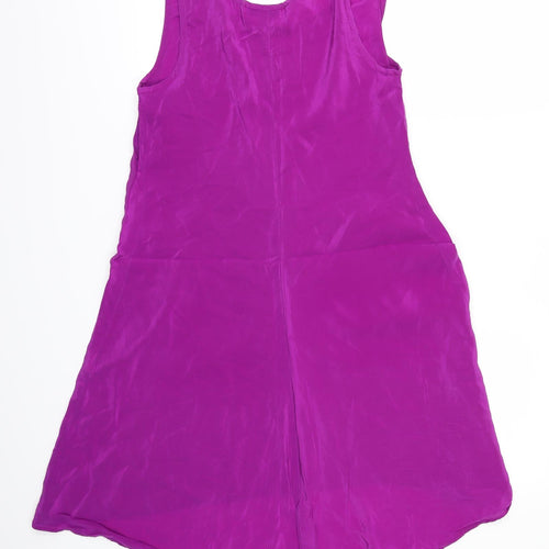 Amanda Uprichard Womens Pink   Camisole Blouse Size L  - Dipped hem