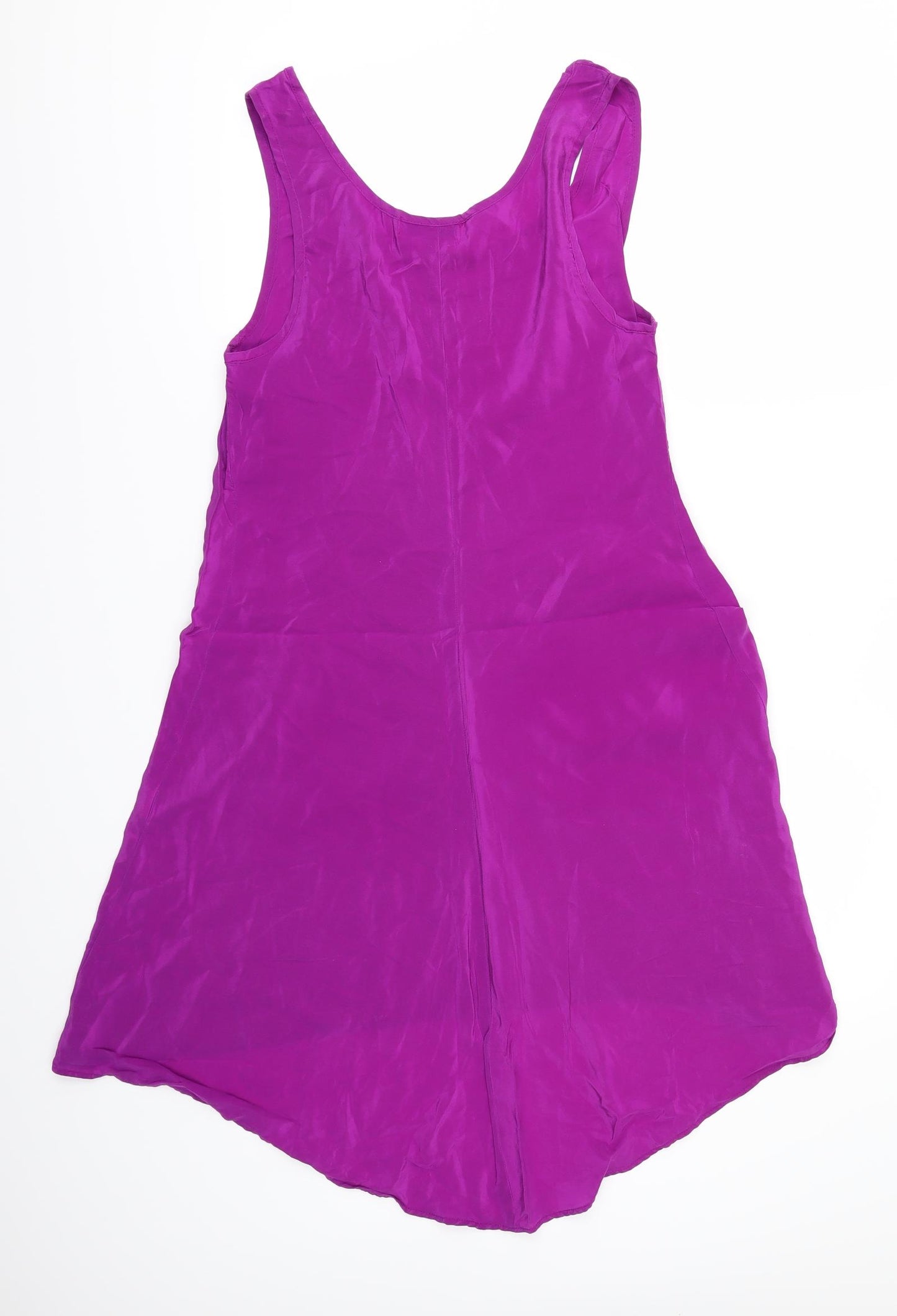 Amanda Uprichard Womens Pink   Camisole Blouse Size L  - Dipped hem