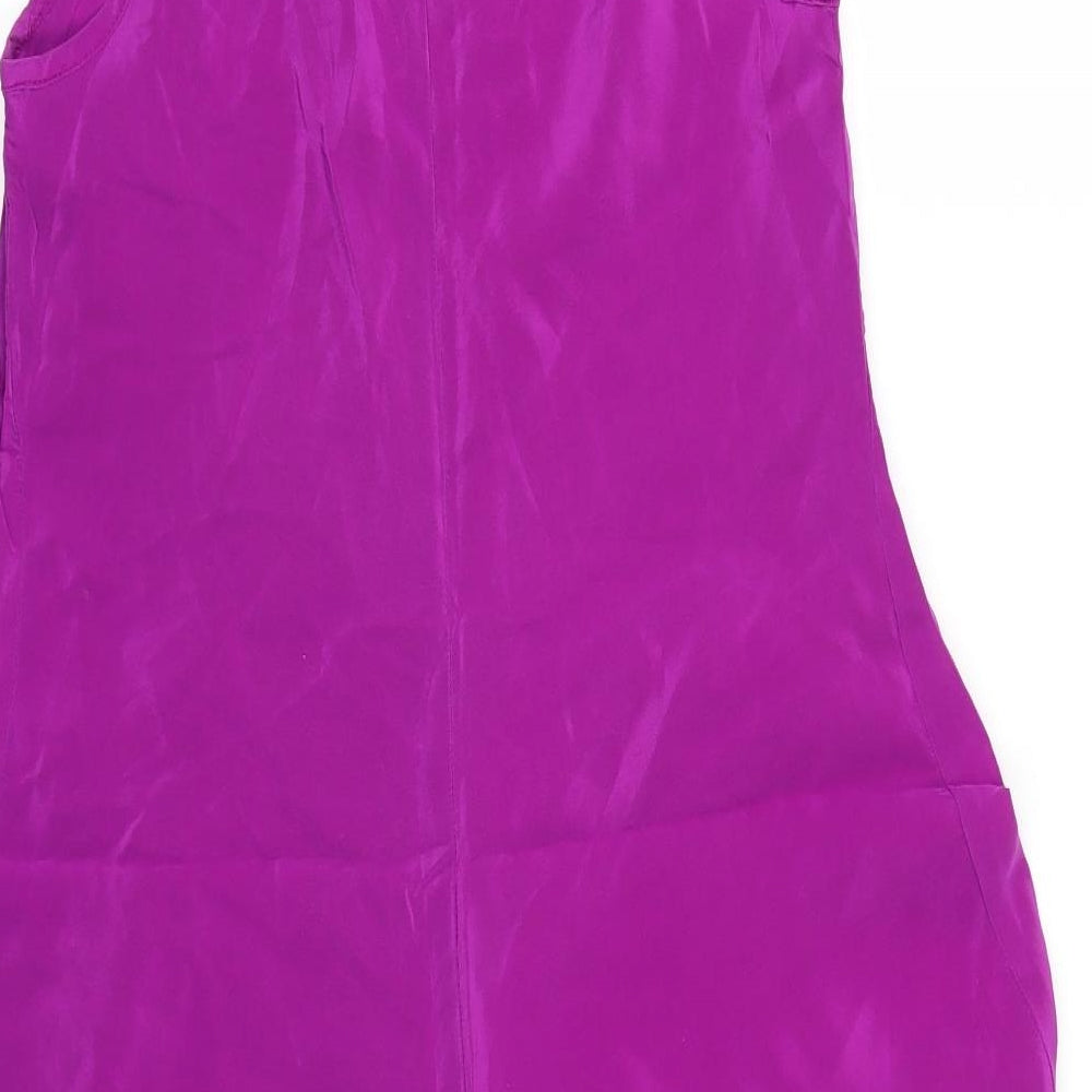 Amanda Uprichard Womens Pink   Camisole Blouse Size L  - Dipped hem