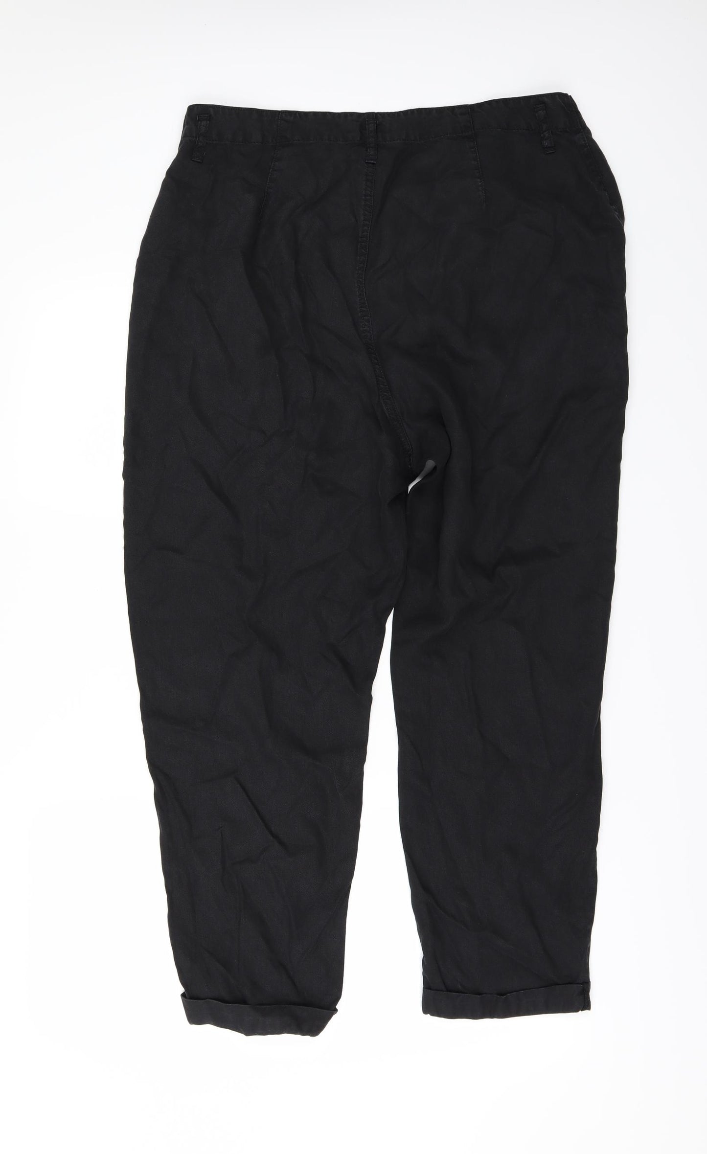 F&F Womens Black   Trousers  Size 16 L27 in