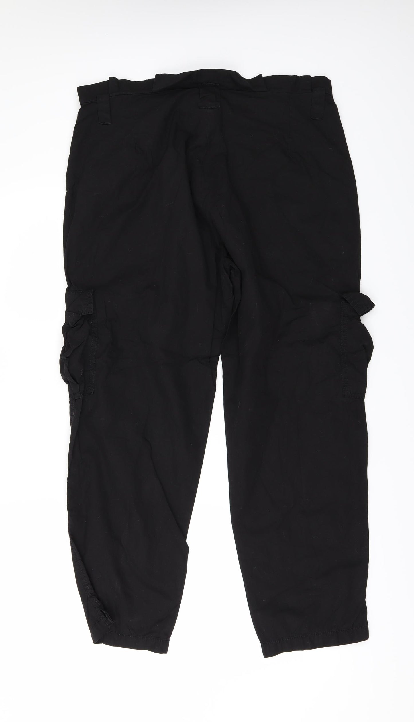 George Womens Black   Cargo Trousers Size 16 L27 in