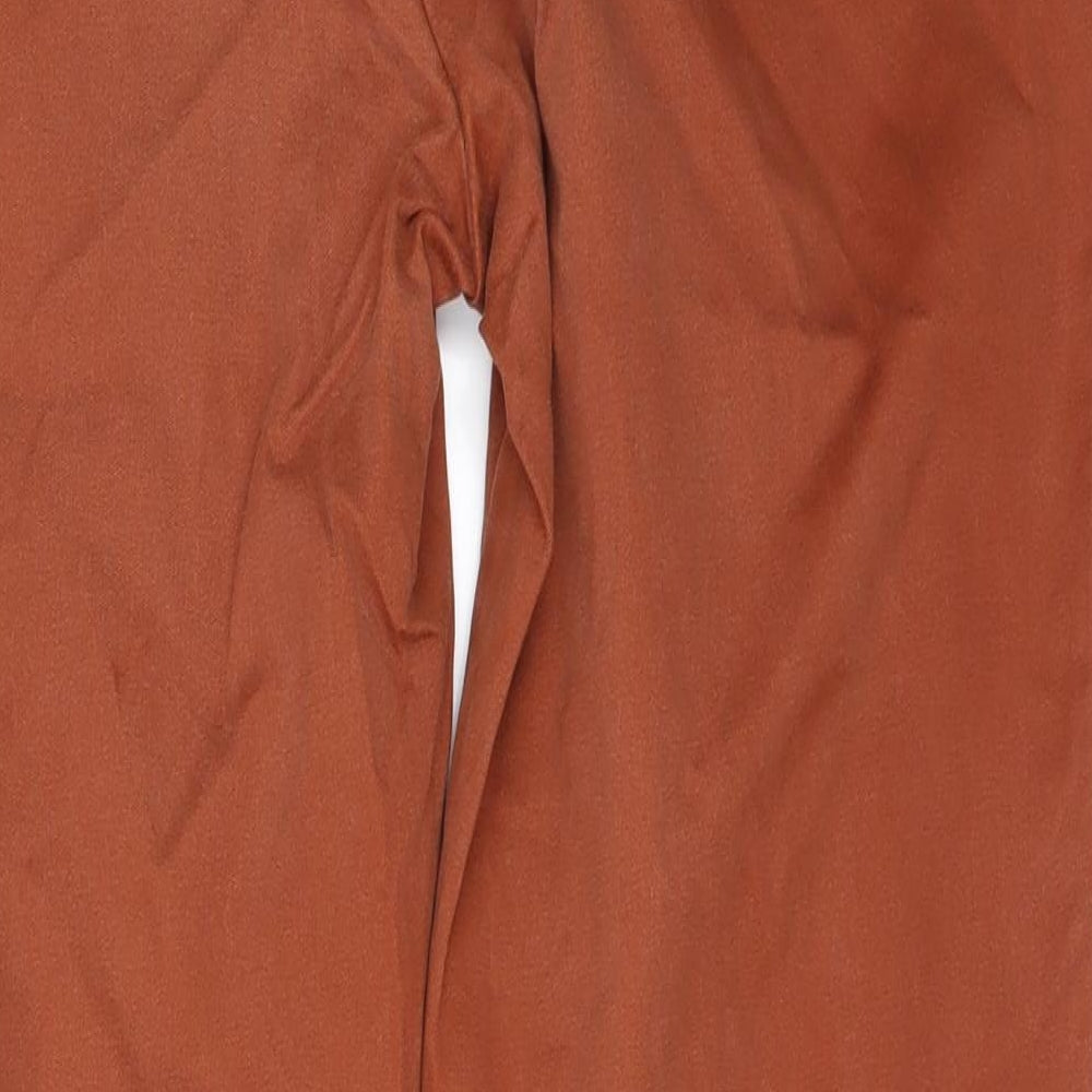 Lands' End Womens Orange  Denim Straight Jeans Size 8 L27 in