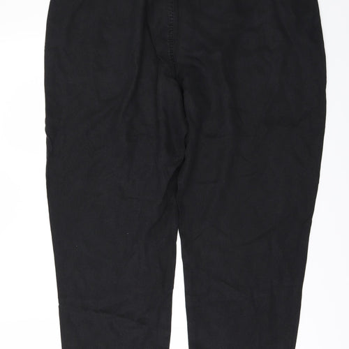 F&F Womens Black   Trousers  Size 16 L25 in