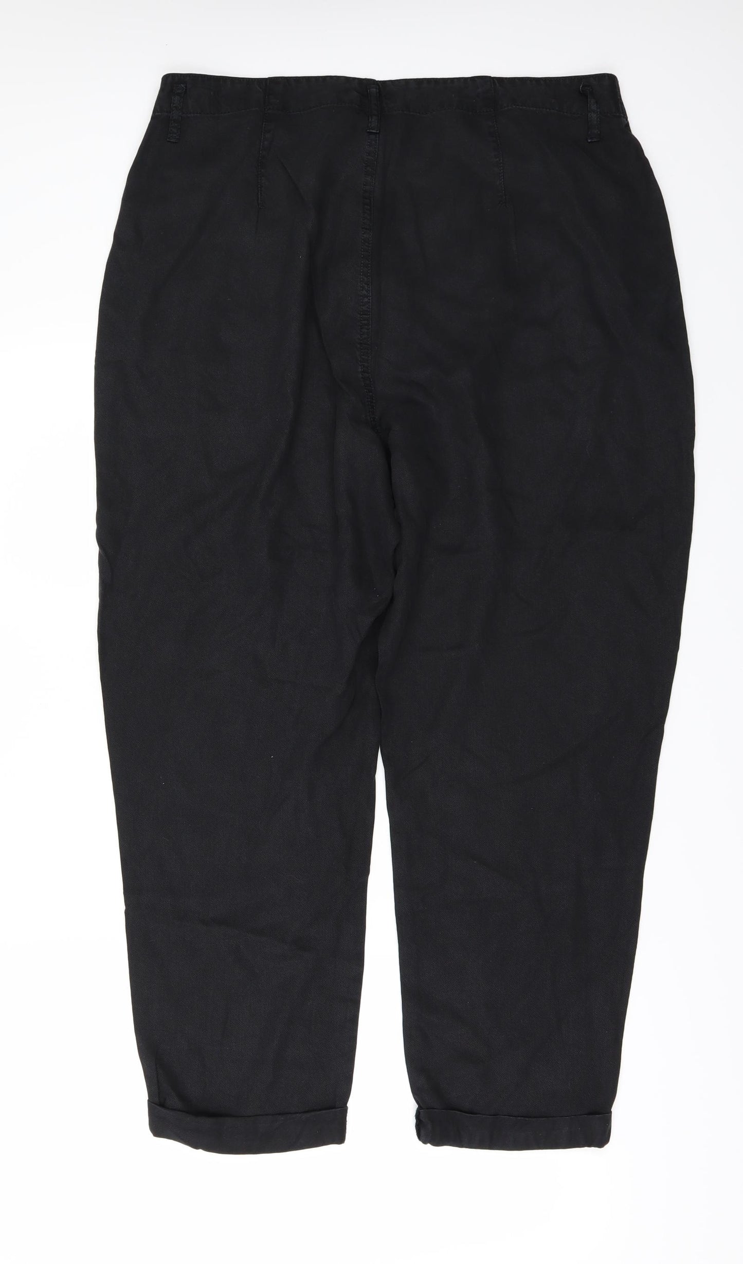 F&F Womens Black   Trousers  Size 16 L25 in