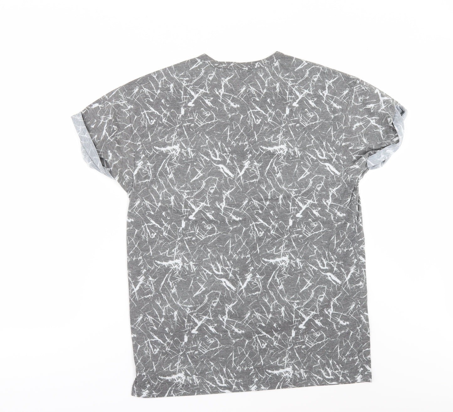 Topman Mens Grey    T-Shirt Size M