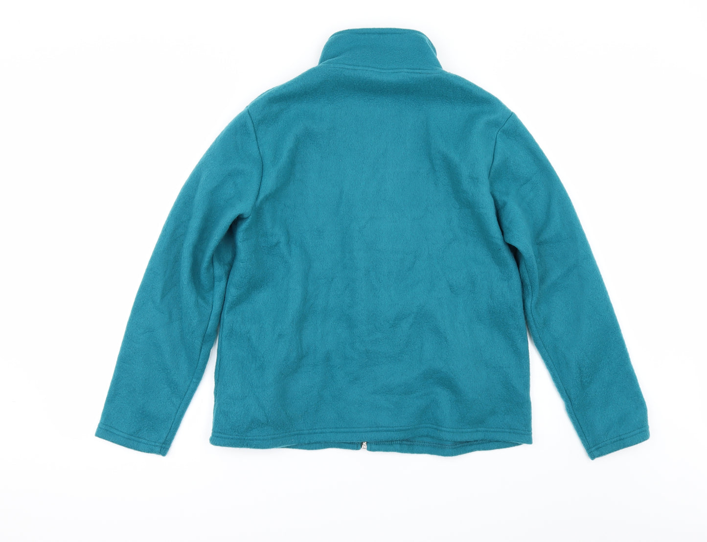 Anne De Lancay Womens Blue  Fleece Jacket