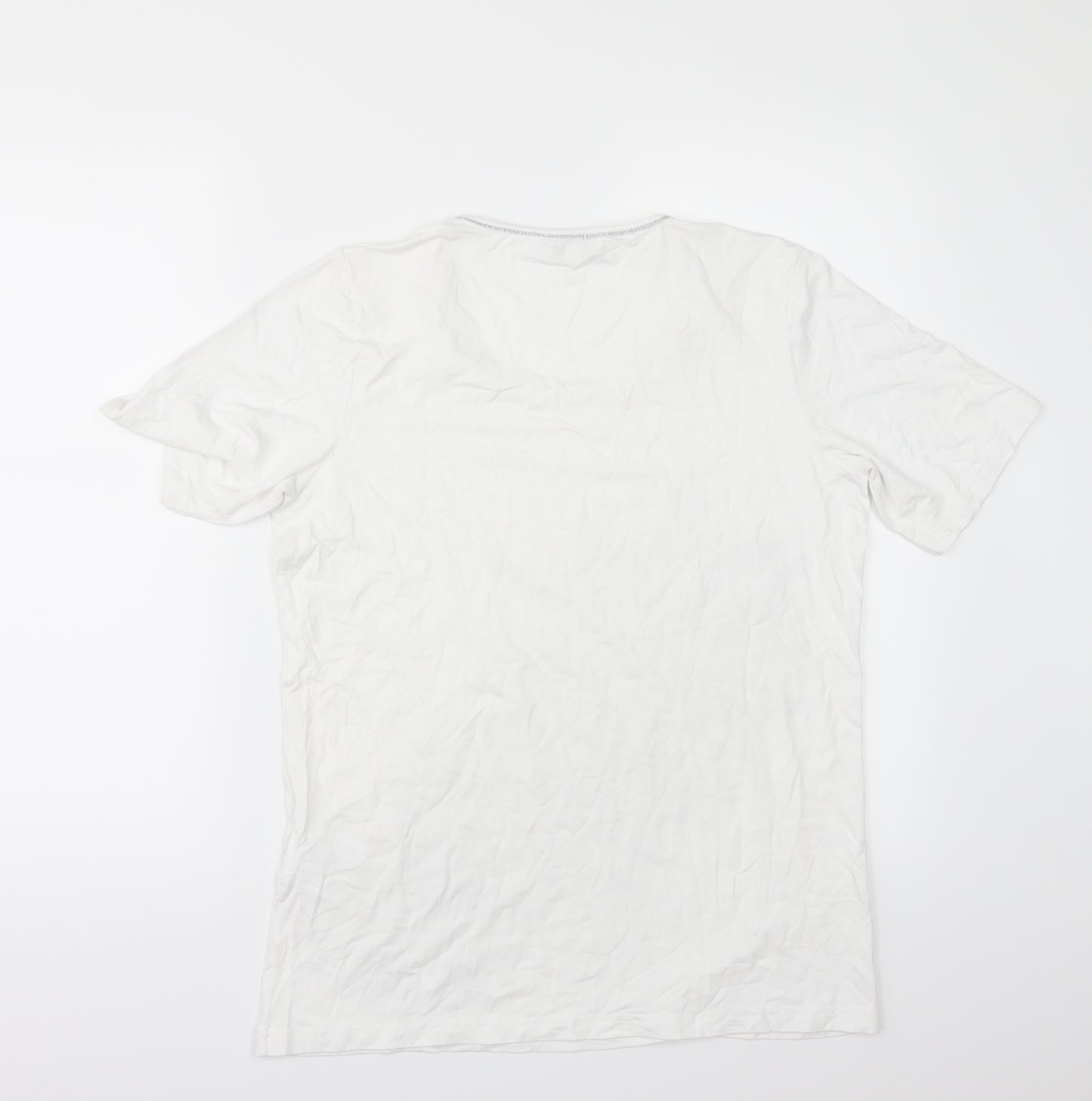 Signature Womens White   Basic T-Shirt Size L