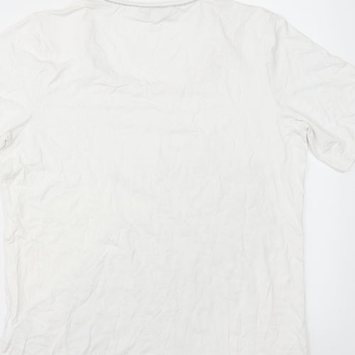 Signature Womens White   Basic T-Shirt Size L