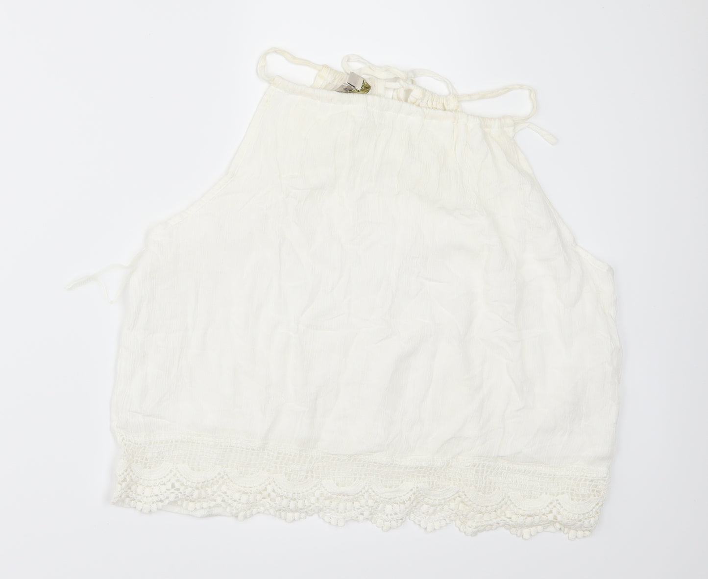 Parisian Collection Womens White   Camisole Blouse Size L