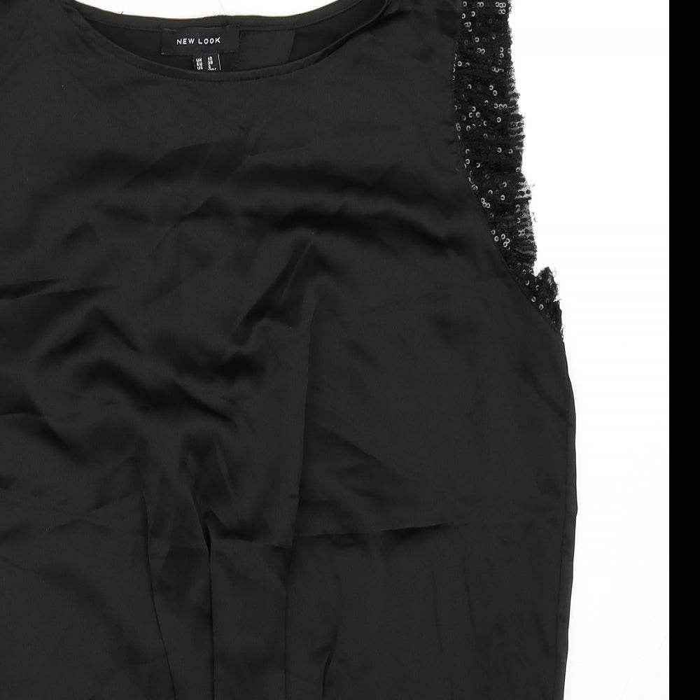 New Look Womens Black   Basic Blouse Size 10
