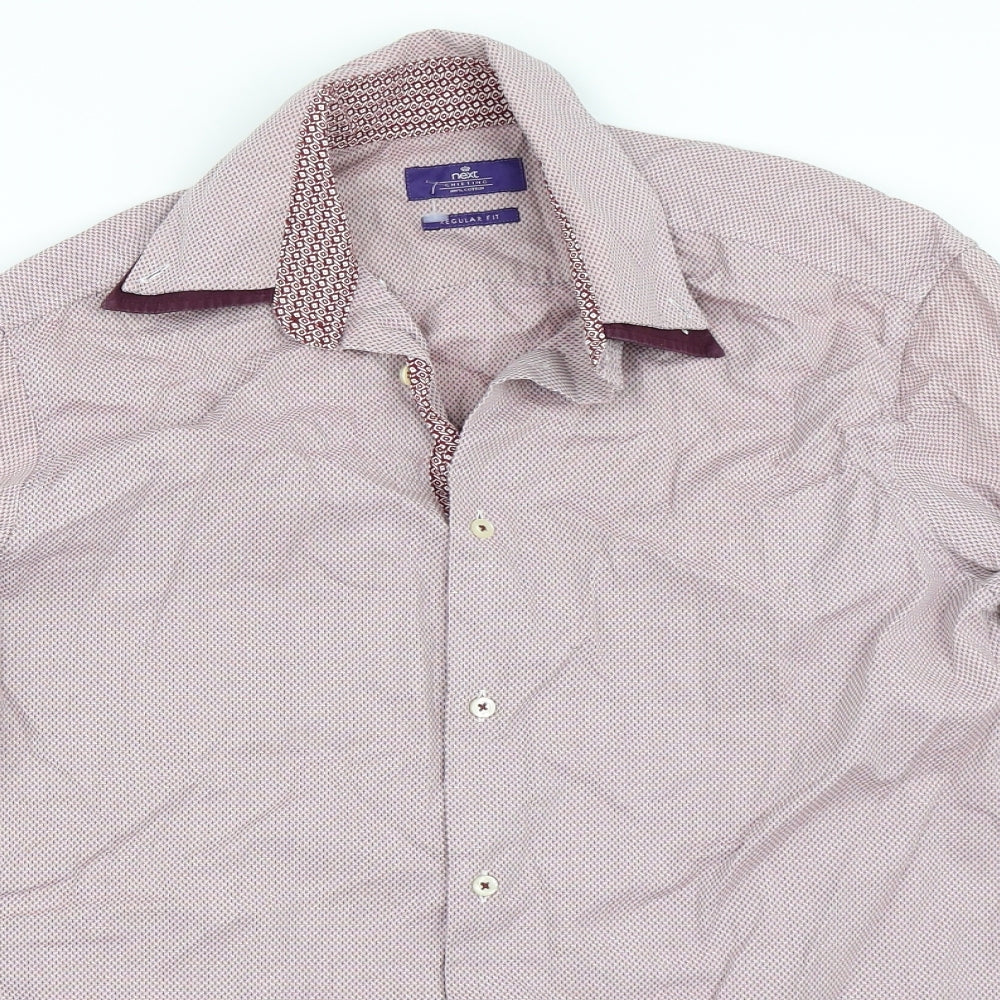 NEXT Mens Red    Dress Shirt Size 15