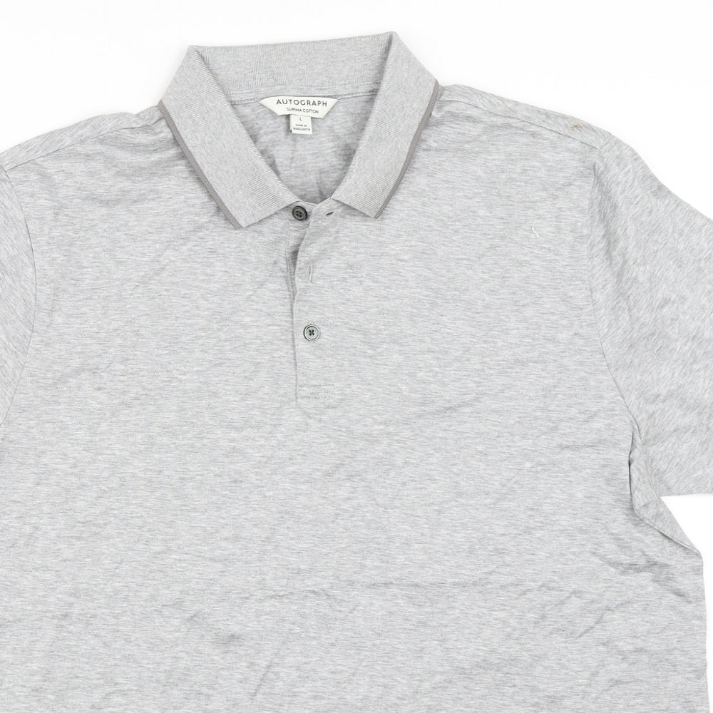Marks and Spencer Mens Grey    Polo Size L