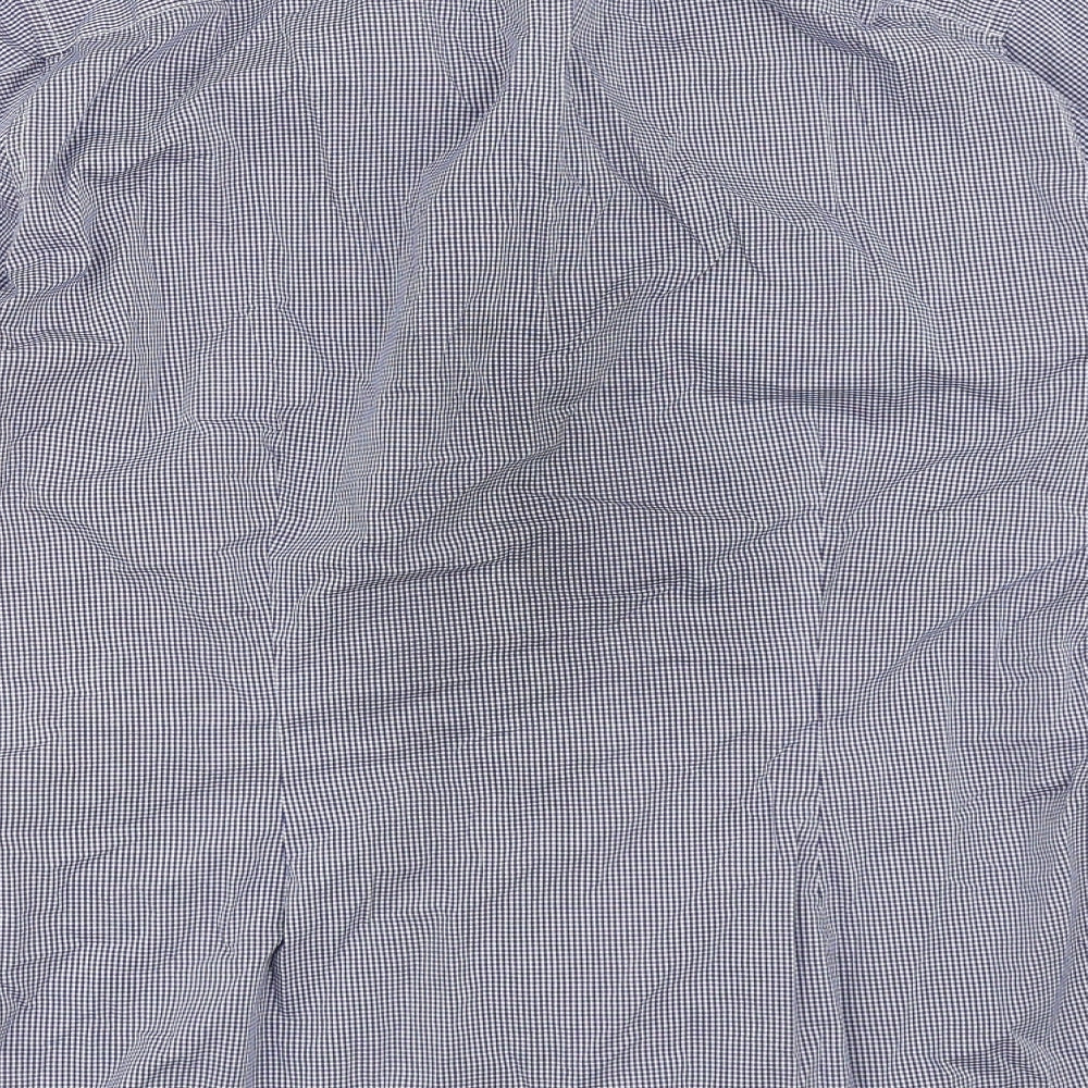 NEXT Mens Blue Check   Dress Shirt Size 16.5