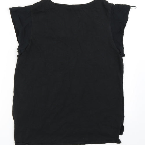 Spirit Womens Black   Basic T-Shirt Size S