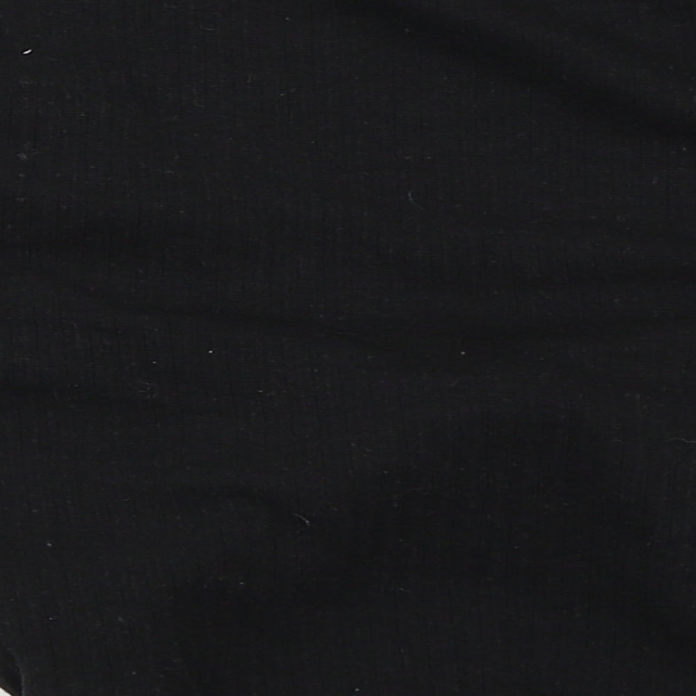 Missguided Womens Black   Cropped T-Shirt Size 6