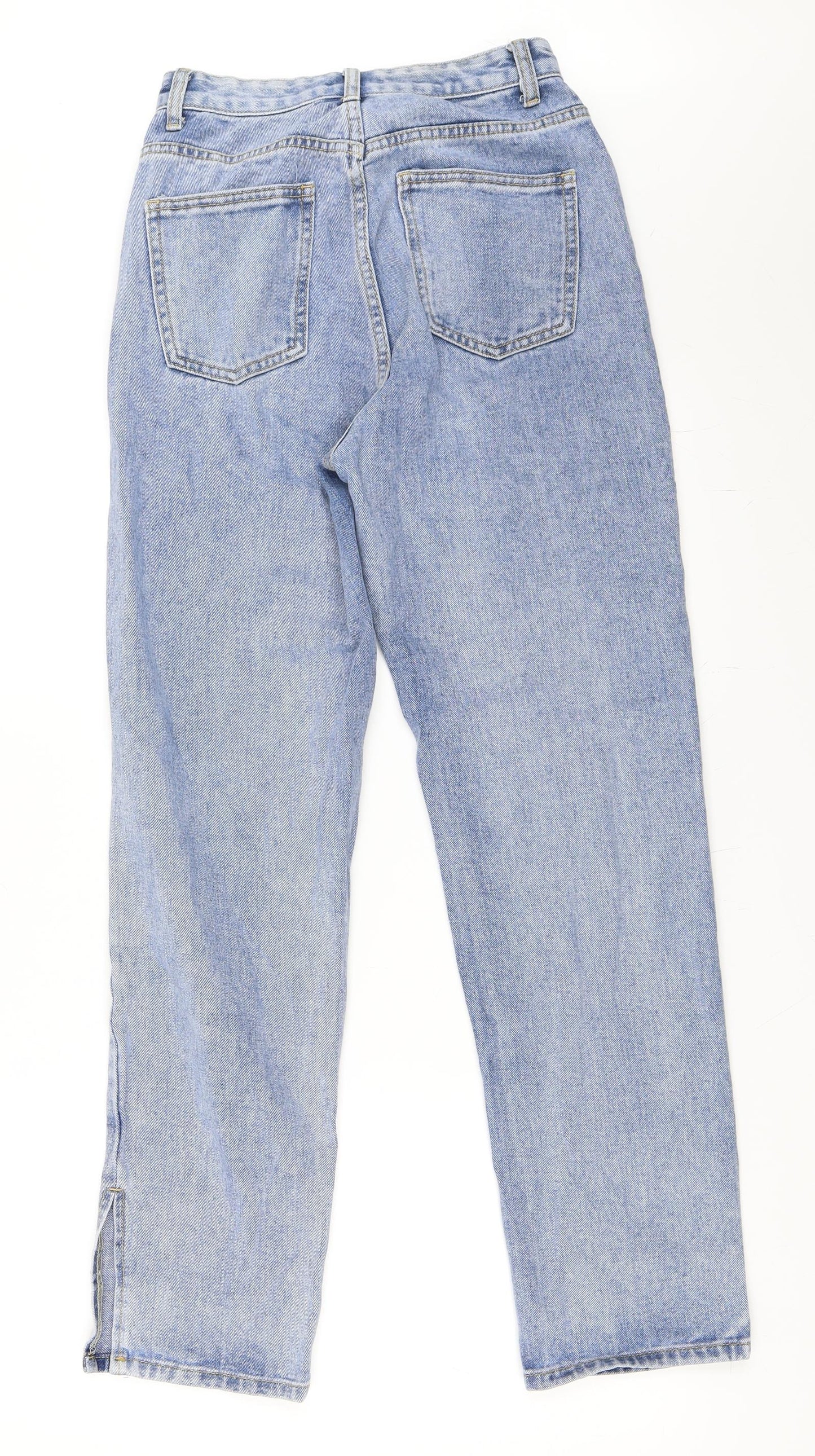 PRETTYLITTLETHING Womens Black  Denim Mom Jeans Size 6 L29 in