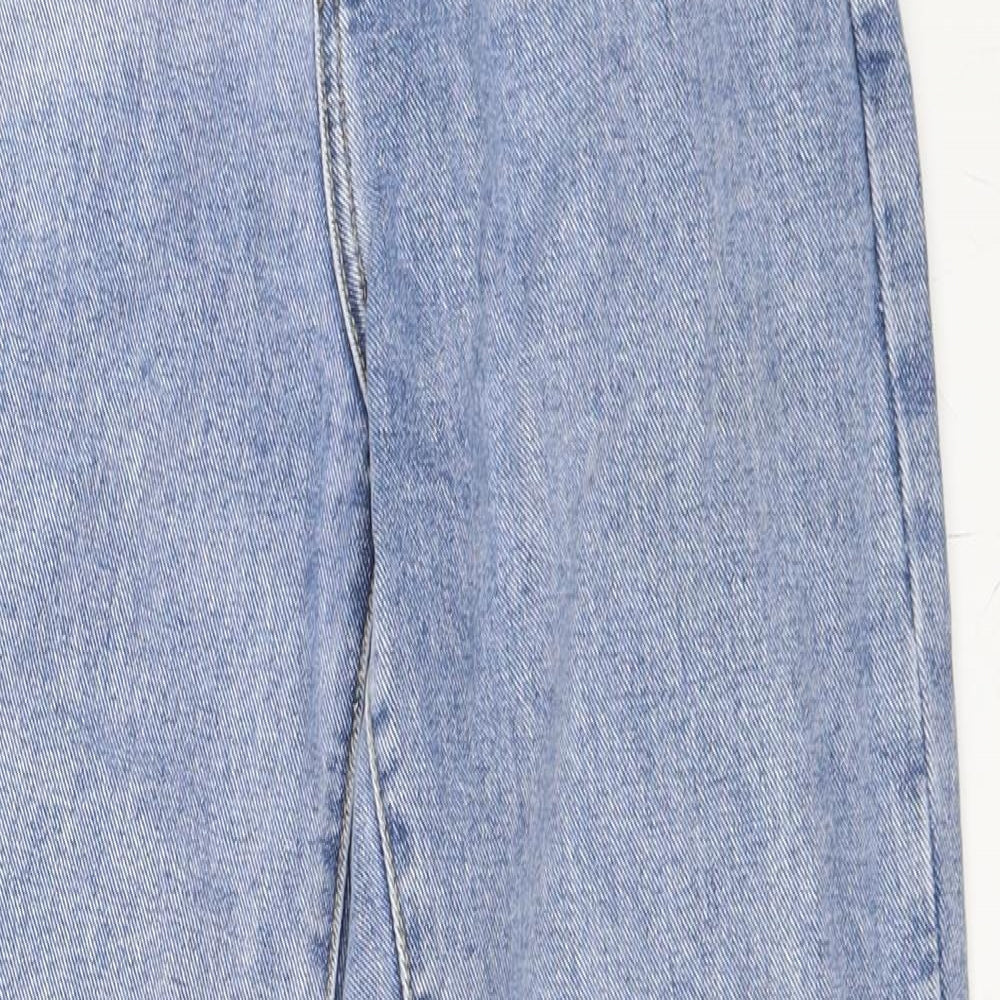 PRETTYLITTLETHING Womens Black  Denim Mom Jeans Size 6 L29 in
