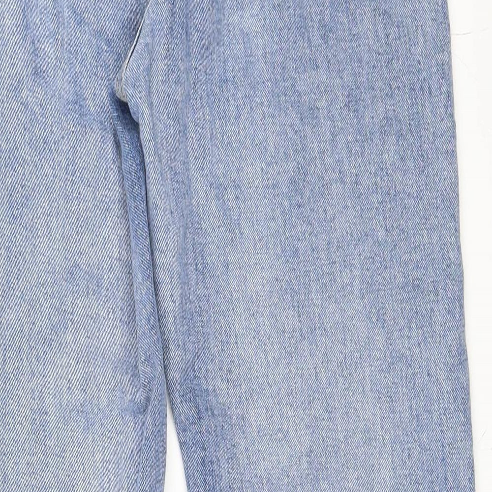 PRETTYLITTLETHING Womens Black  Denim Mom Jeans Size 6 L29 in