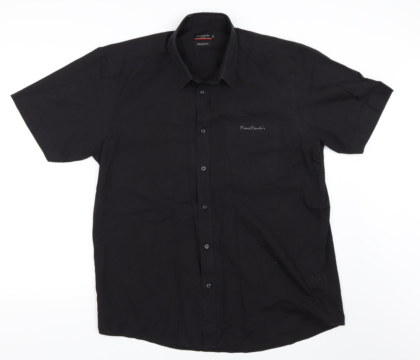 Pierre Cardin Mens Black    Button-Up Size XL