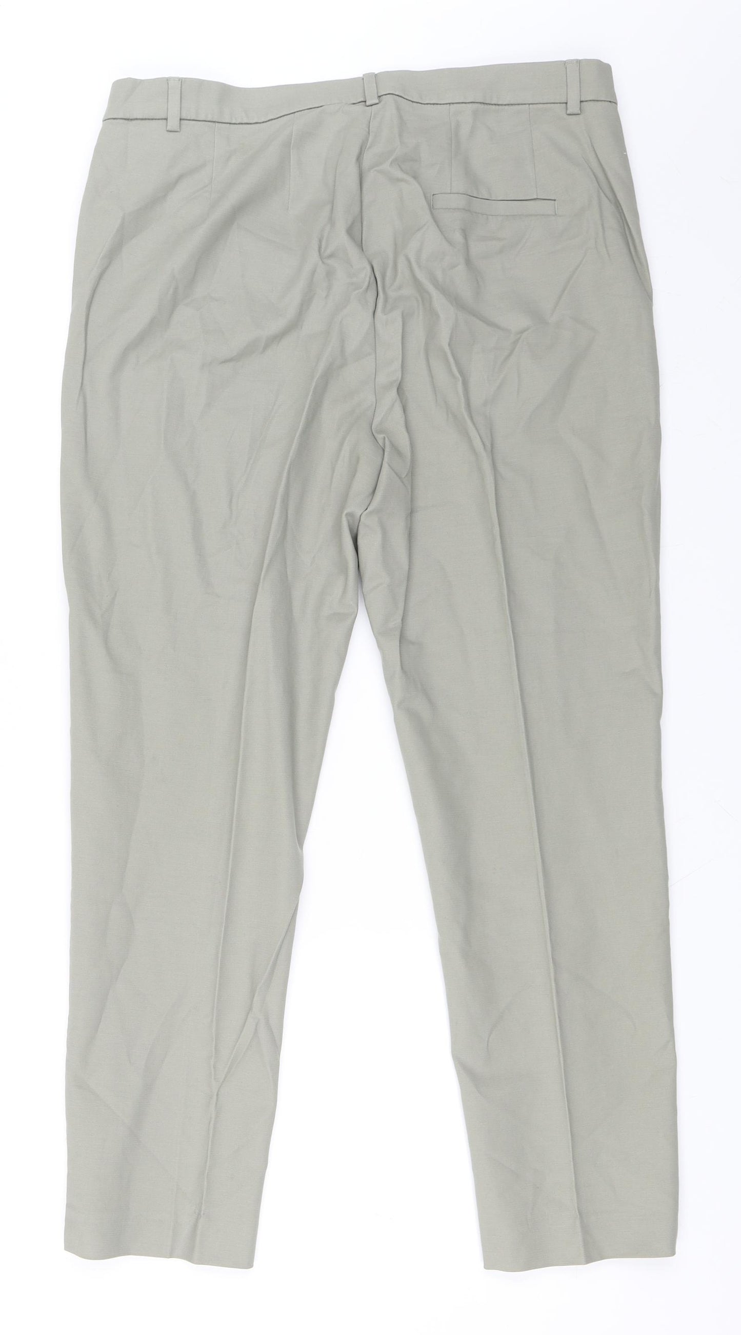 Marks and Spencer Womens Green   Trousers  Size 14 L28 in