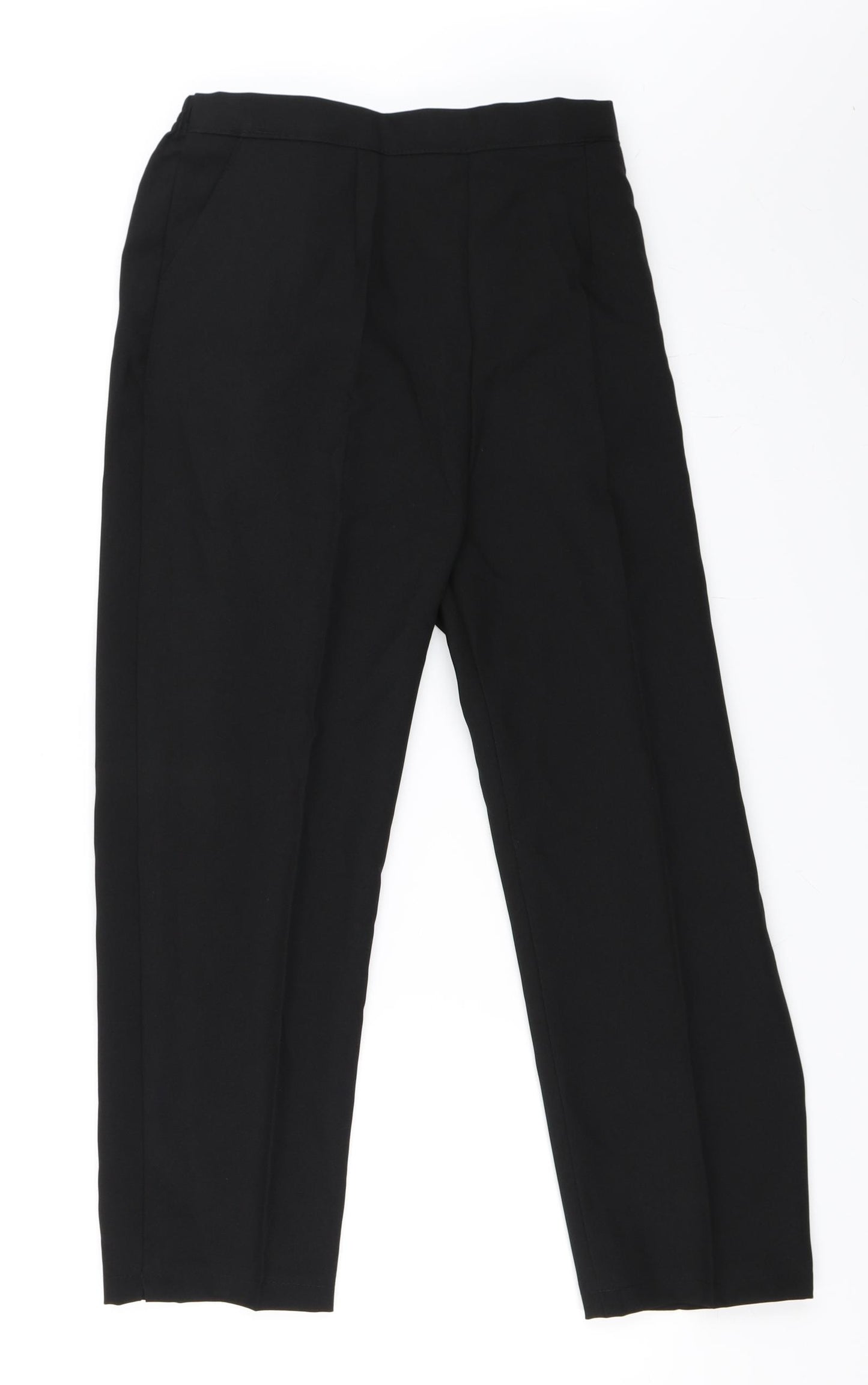 Preworn Womens Black   Trousers  Size 16 L24 in