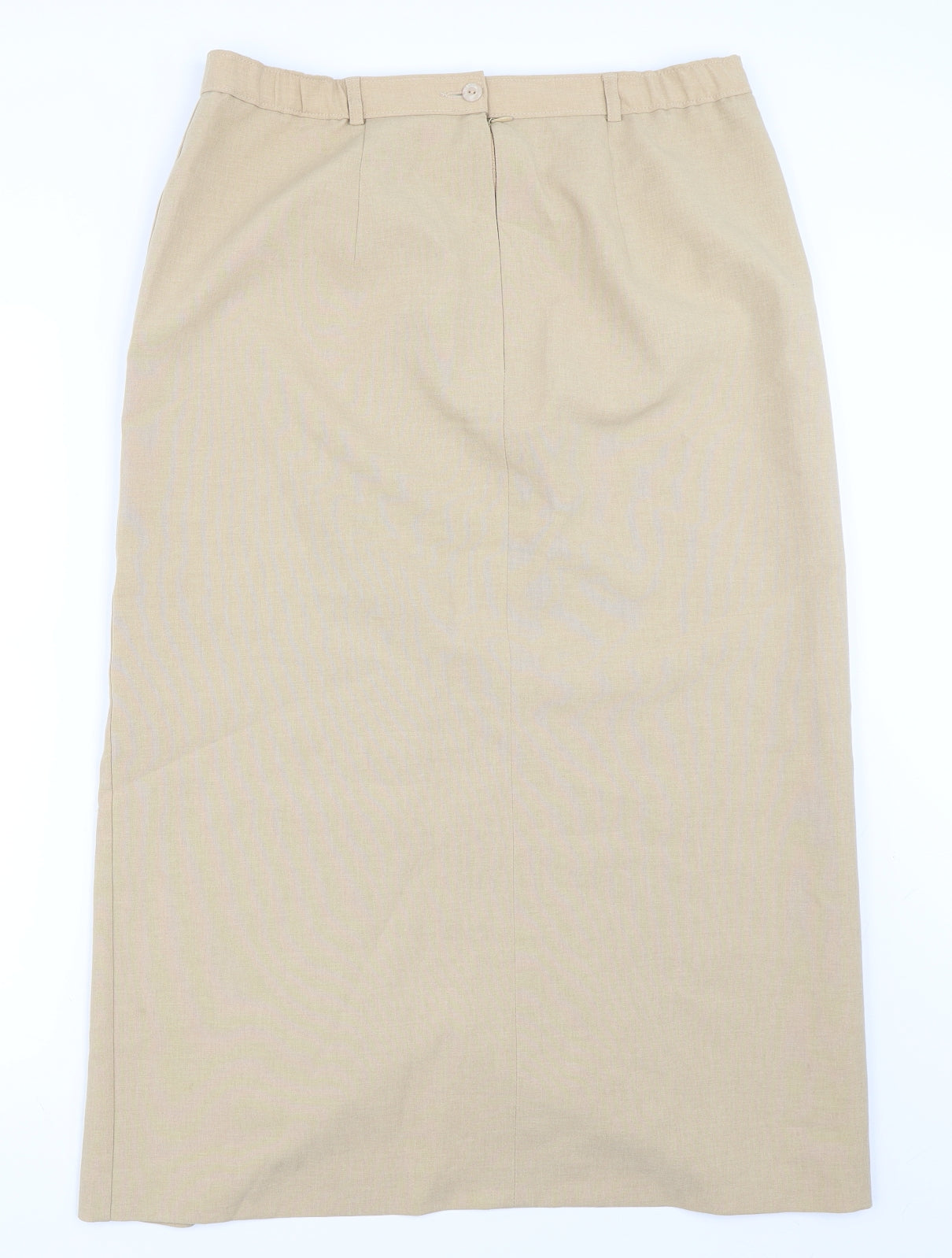 Marks and Spencer Womens Beige   Straight & Pencil Skirt Size 16