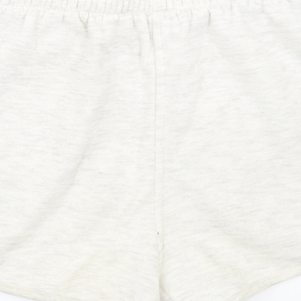 Topshop Womens Grey   Sweat Shorts Size 6