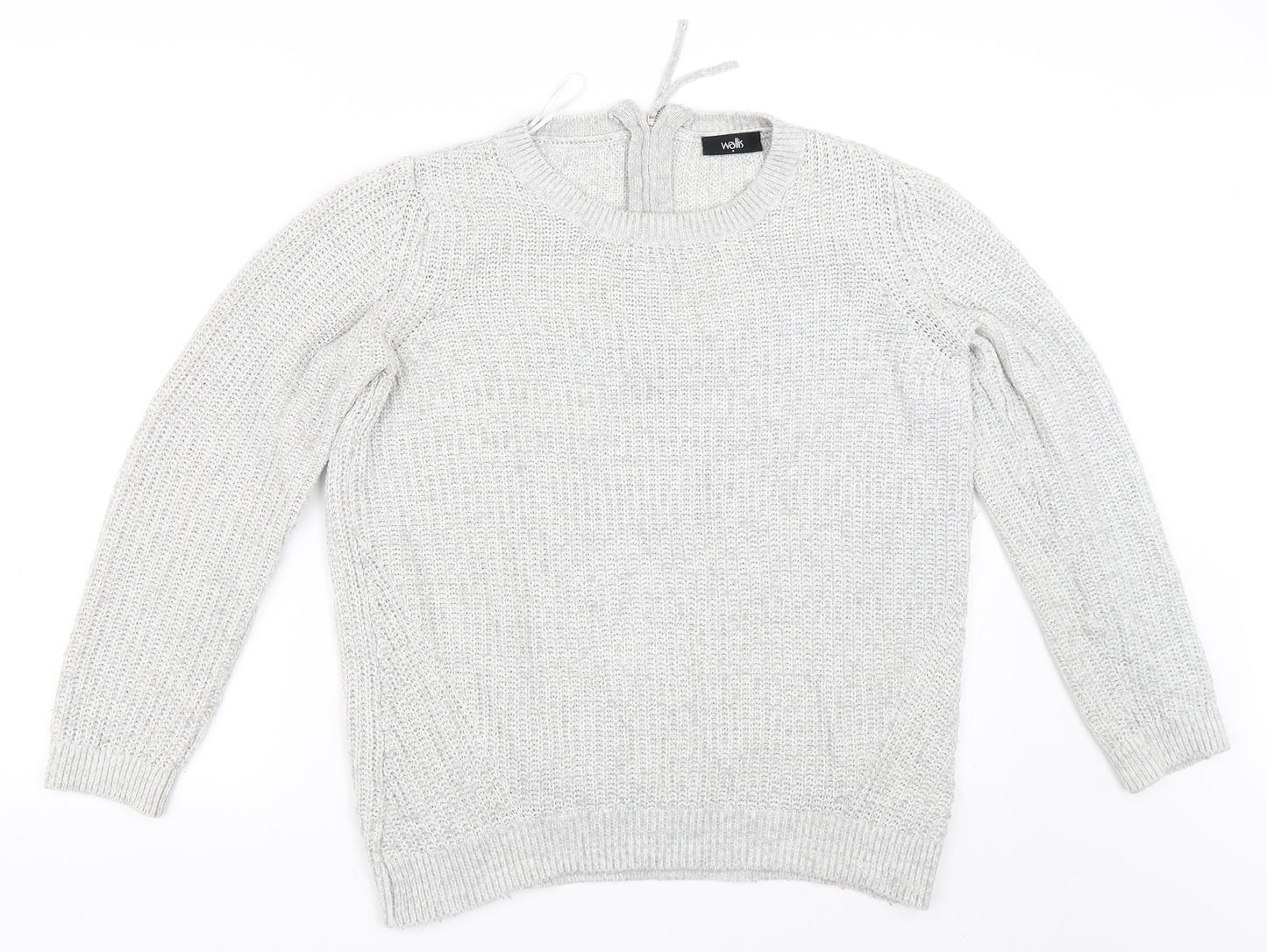 Wallis Womens Grey   Pullover Jumper Size S