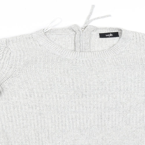 Wallis Womens Grey   Pullover Jumper Size S