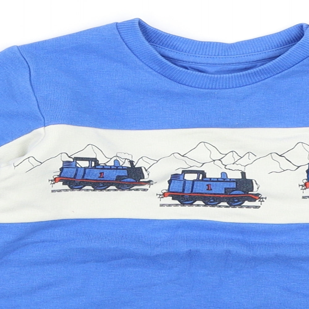 Marks and Spencer Boys Blue   Pullover Jumper Size 12-18 Months  - Thomas the Tank Engine